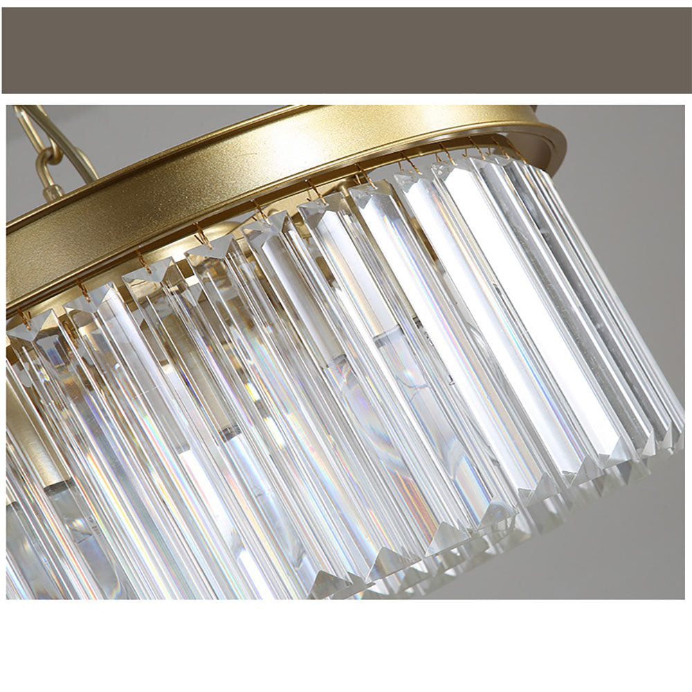 Lámpara de Techo de Cristal Transparente con 4 Luces – Diseño Elegante y Moderno 5