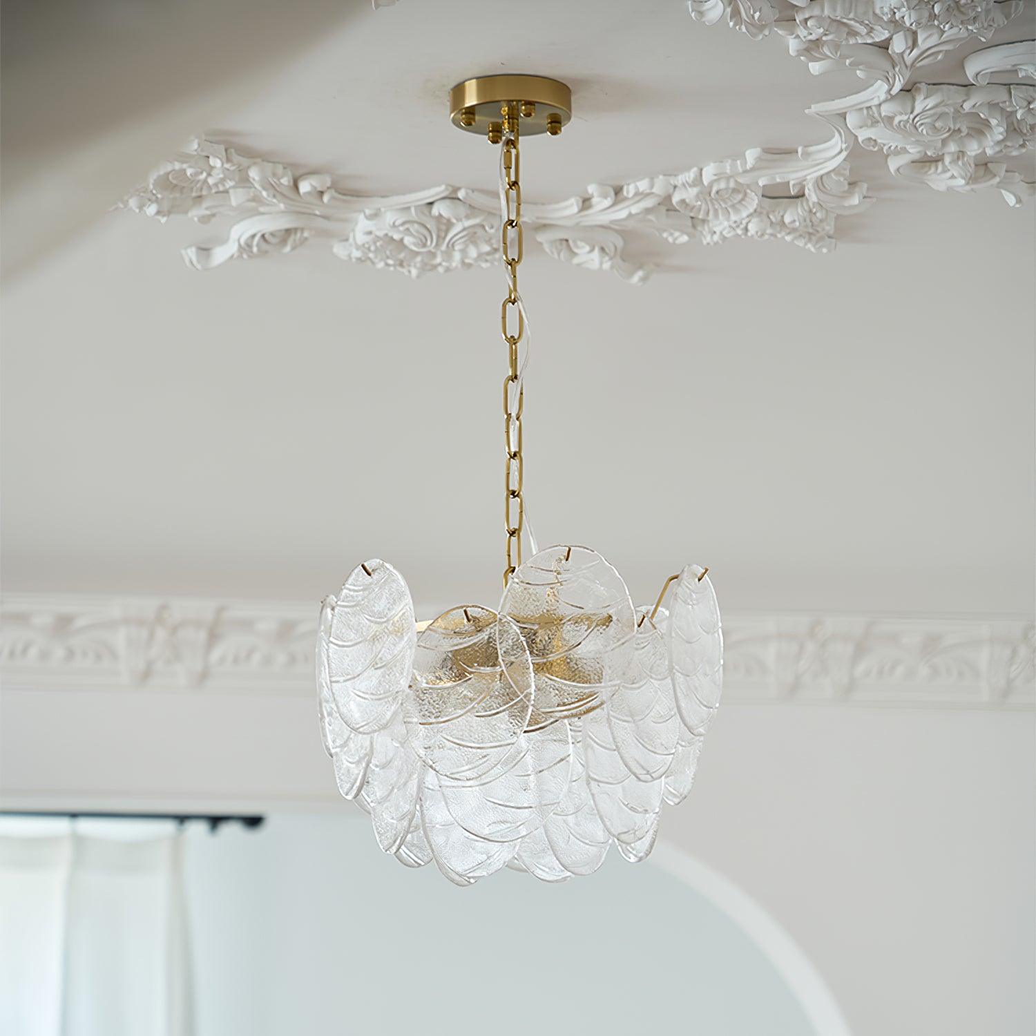 Lámpara de Techo de Cristal Victoriano con Cuerpo de Metal – Chandelier Elegante para Interior 0