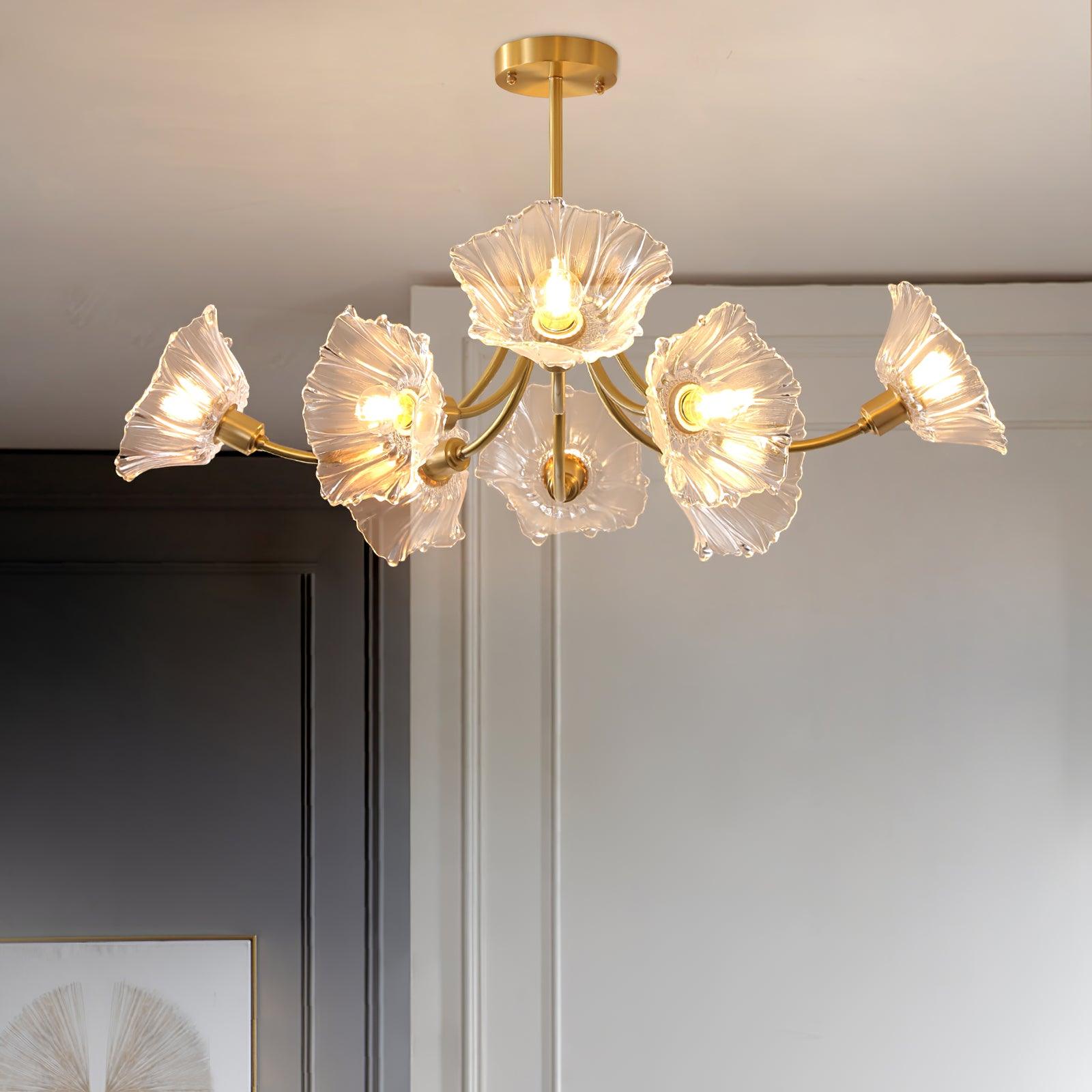 Lámpara de Techo de Cristal con Diseño Moderno y Elegante – Araña de 3, 5 y 8 Luces 5