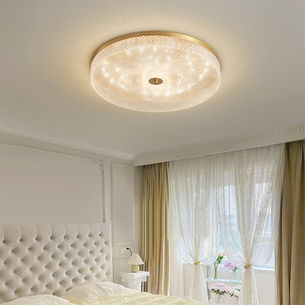 Lámpara de Techo de Cristal y Cobre de Lujo – Iluminación Elegante para Cocina y Sala de Estar 1