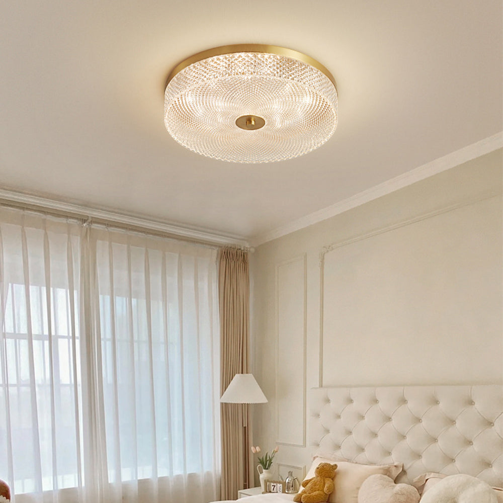 Lámpara de Techo de Cristal y Cobre de Lujo – Iluminación Elegante para Cocina y Sala de Estar 2