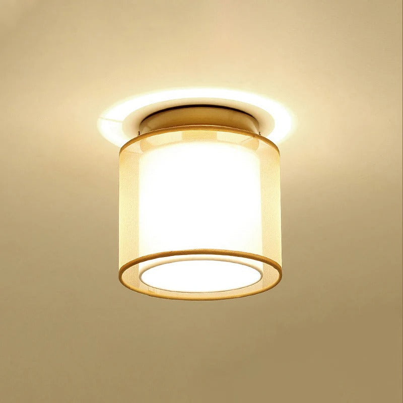 Lámpara de Techo de Tela Retro para Sala de Estar – Iluminación Difusa y Diseño Clásico 10
