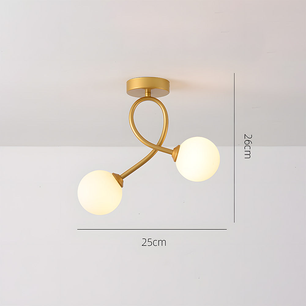Lámpara de Techo de Vidrio Creativa, Iluminación Moderna para Pasillo, Diseño Elegante y Materiales Duraderos 4