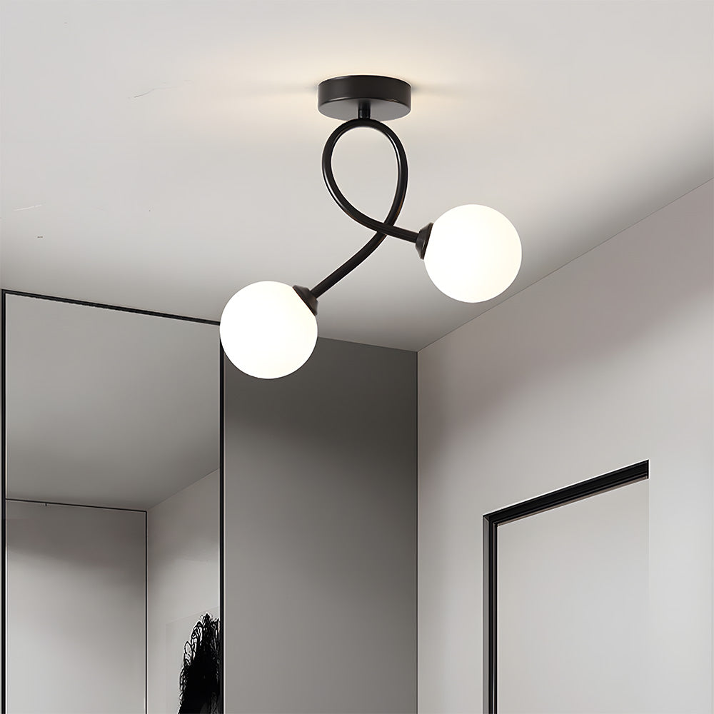 Lámpara de Techo de Vidrio Creativa, Iluminación Moderna para Pasillo, Diseño Elegante y Materiales Duraderos 9