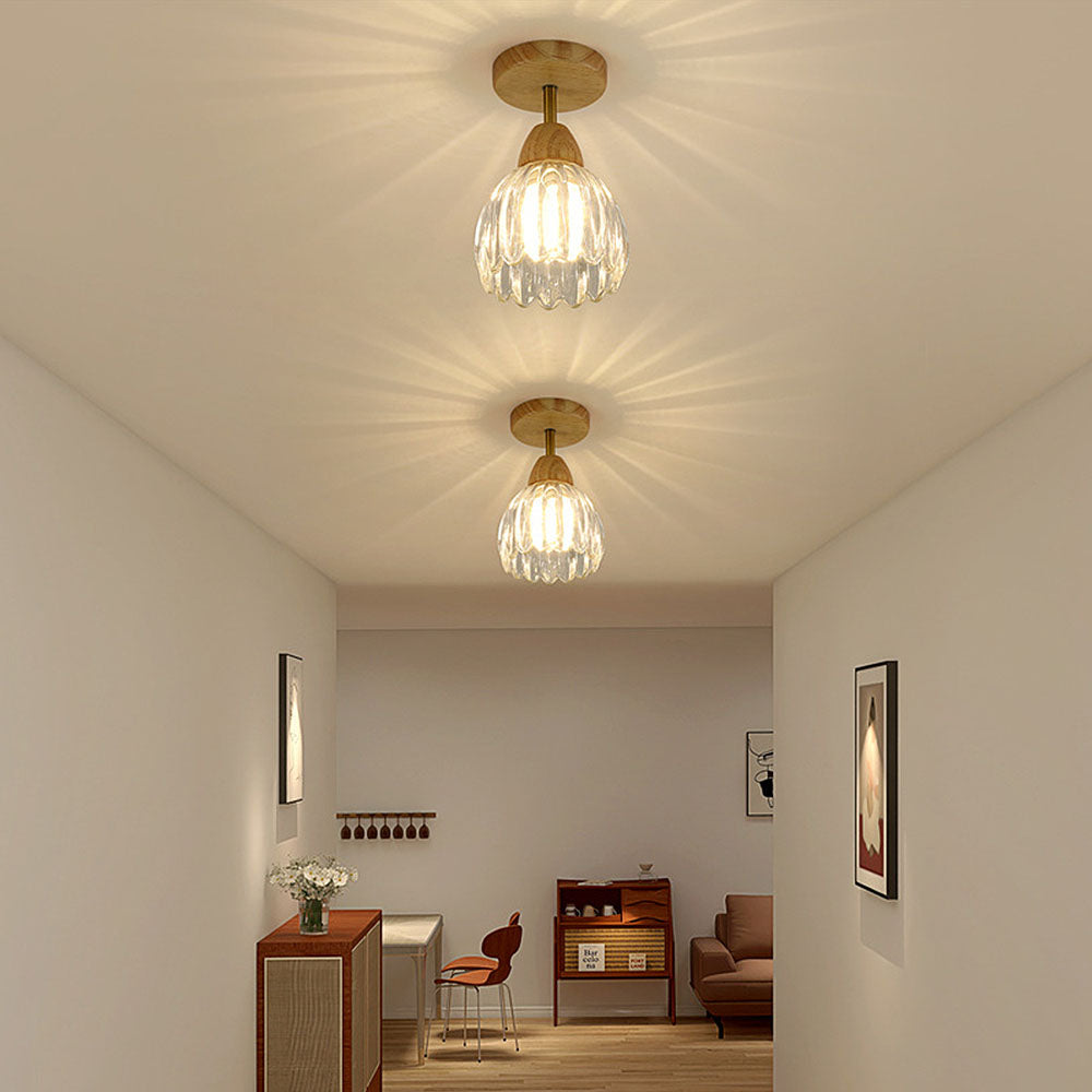 Lámpara de Techo de Vidrio Minimalista para Comedor, Iluminación Moderna y Sofisticada 1