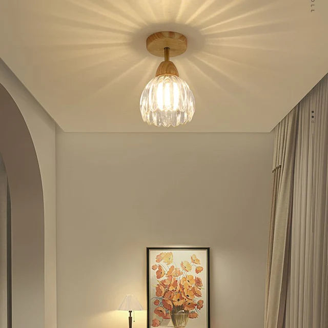 Lámpara de Techo de Vidrio Minimalista para Comedor, Iluminación Moderna y Sofisticada 2