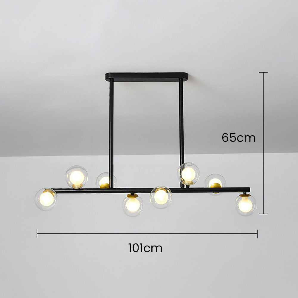 Lámpara de Techo de Vidrio Nórdica para Cocina - Diseño Minimalista con 6/8/10 Luces 4