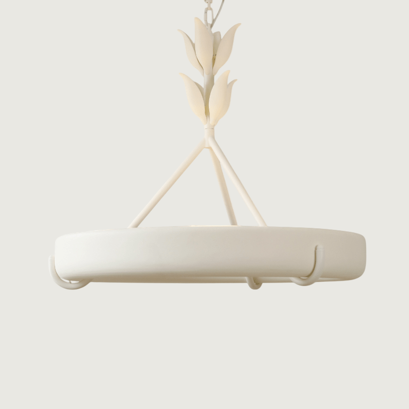 Lámpara de Techo de Yeso Minimalista, Araña de Plástico con LED Integrado – Diámetro 65cm y 85cm 1