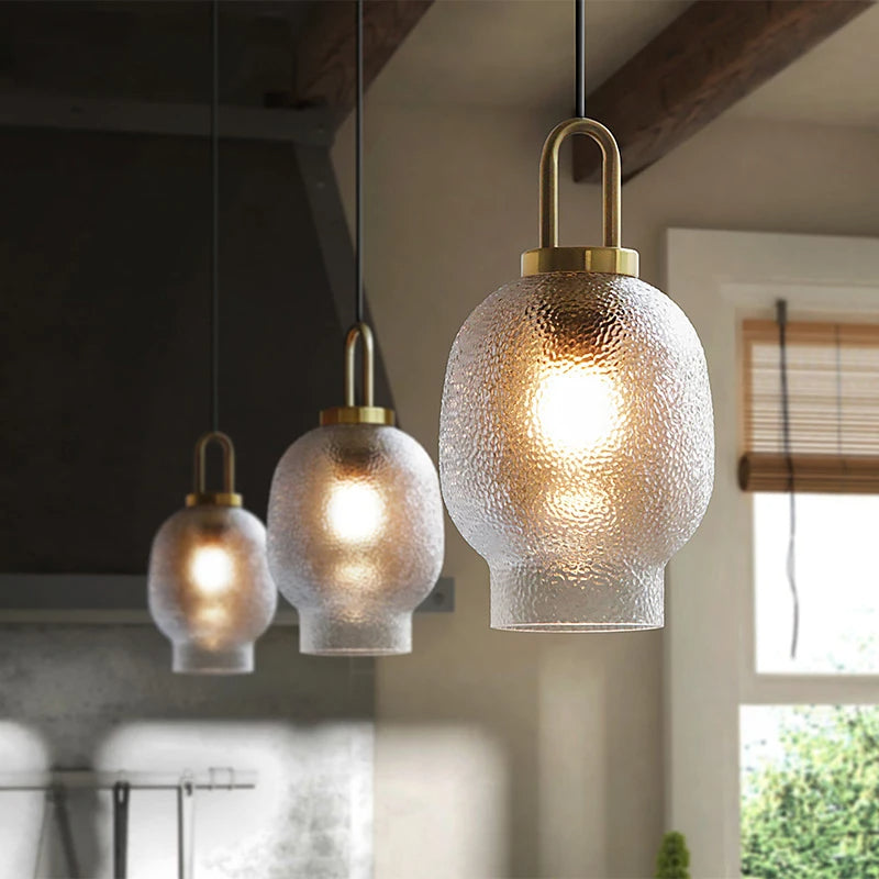 Lámparas Colgantes Modernas de Vidrio Esmerilado para Decoración Interior 6