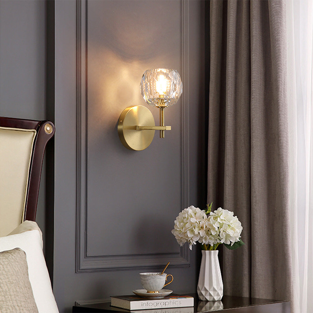 Lámparas de Pared LED Modernas de Cristal Dorado para Salón y Dormitorio 2
