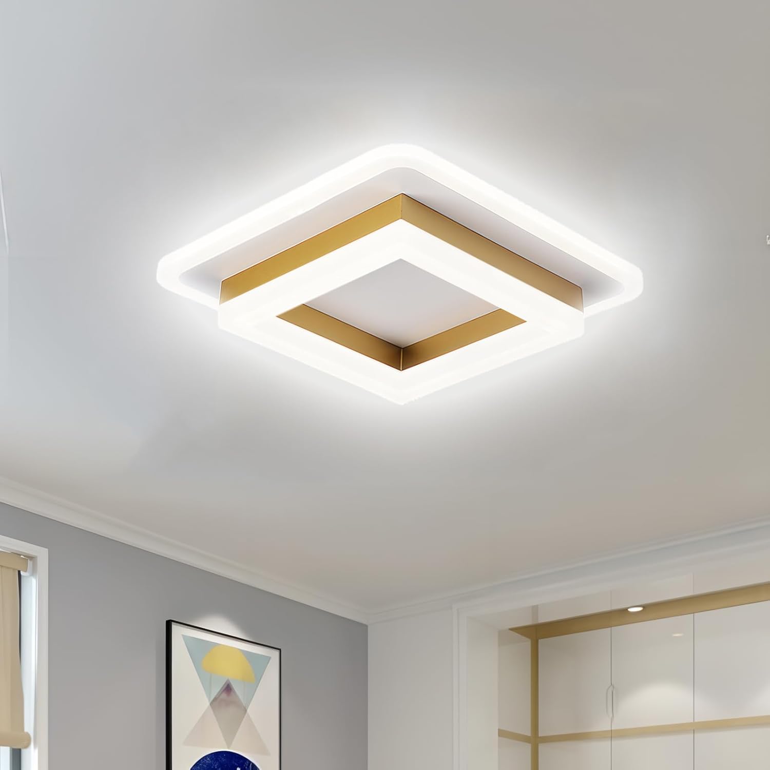 Lámparas de Techo LED Cuadradas para Pasillo - Iluminación Moderna y Eficiente 10
