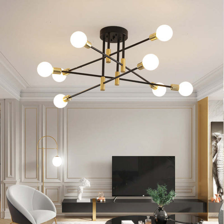 Lámparas de Techo Modernas Nórdicas Negras con Diseño Elegante y Eficiente Iluminación 13