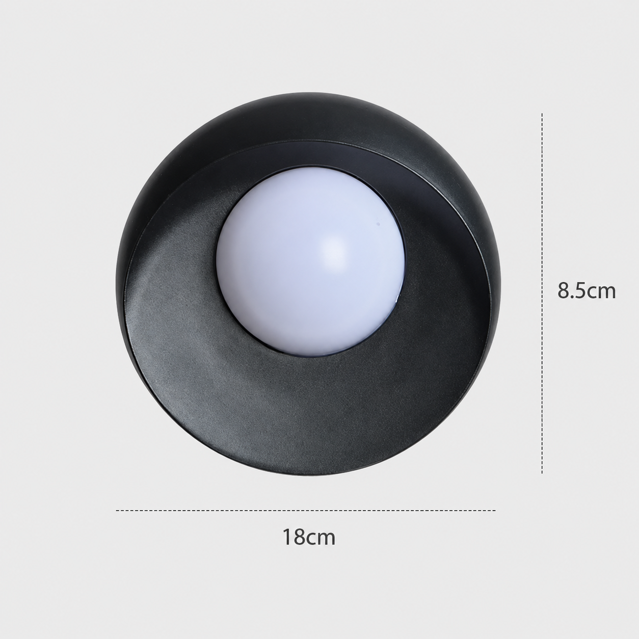 LumiFlex – Luz de Pared LED Negro para Interior y Exterior IP65