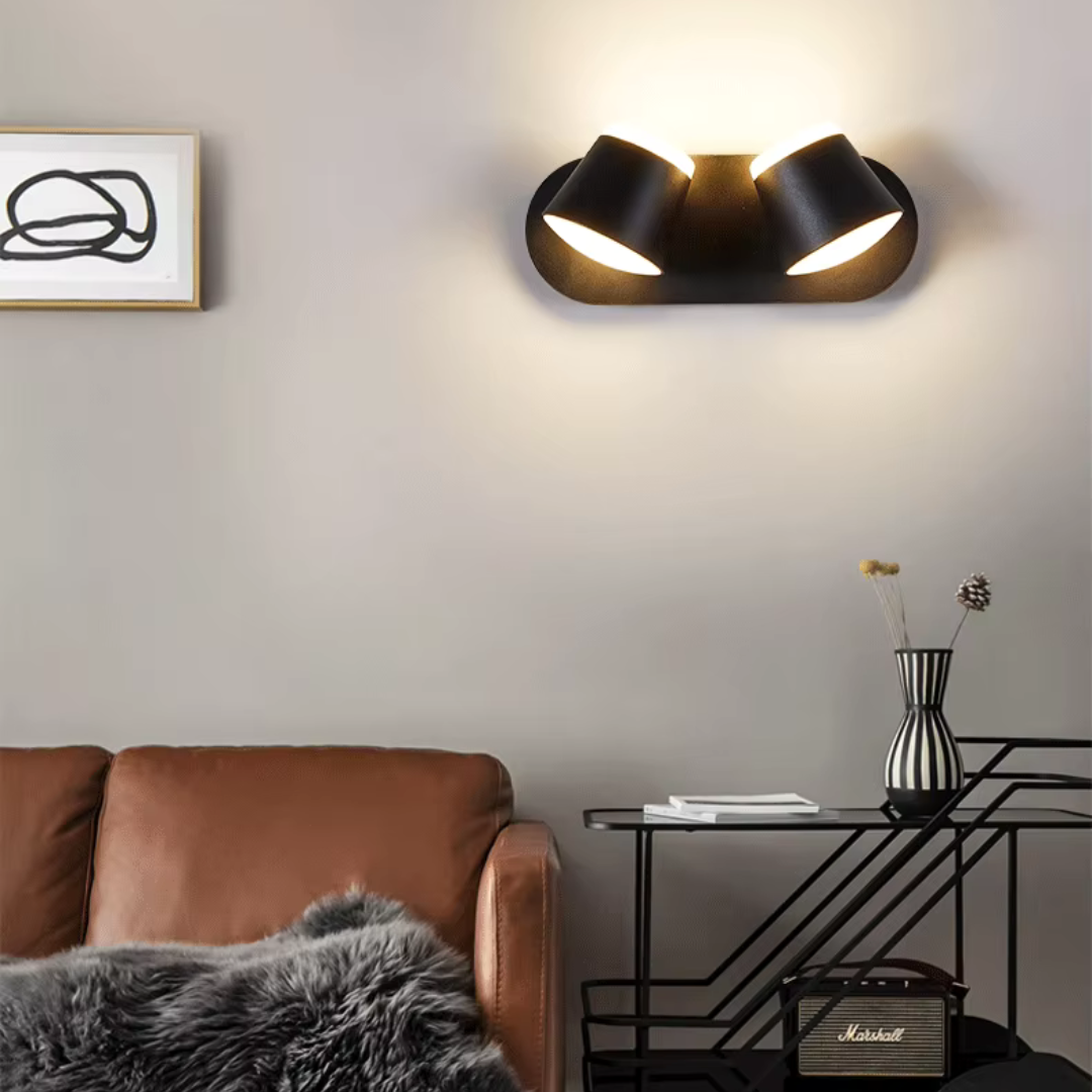 Lumor: Aplique de Pared Moderno Cilíndrico de Metal para Espejo