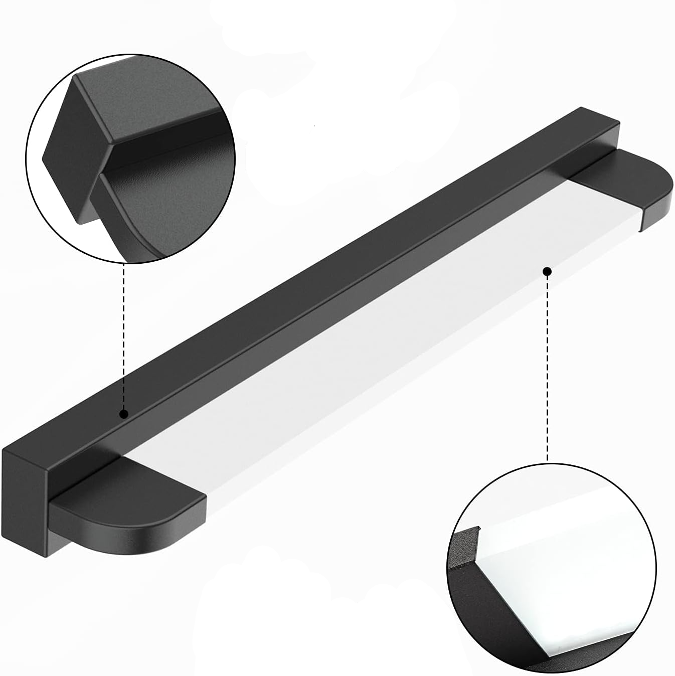 Luz de Pared LED Minimalista de Hierro Blanco para Baño y Sala - Iluminación Eficiente y Moderna 6