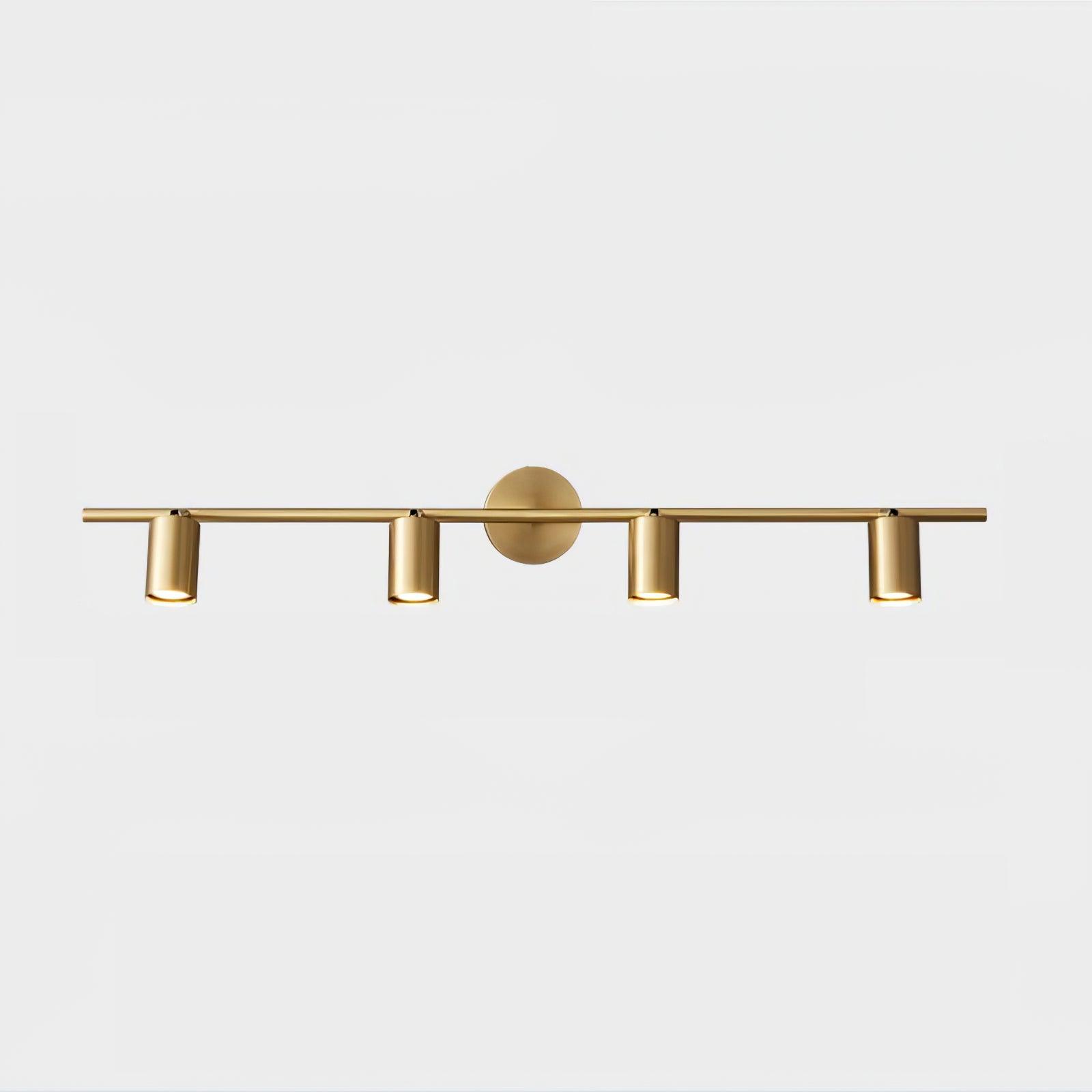 Luz de Pared Spot Rotativa de Cobre con Cabezas LED – Iluminación Interior Ajustable 13
