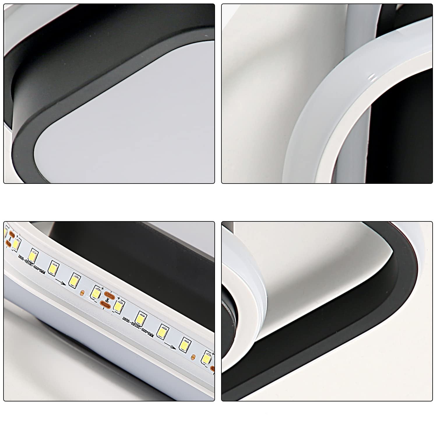 Luz de Techo Cuadrada LED de Acrílico para Sala de Estar – Iluminación Moderna y Eficiente 8