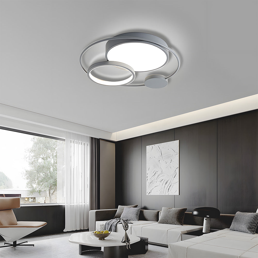 Luz de Techo LED Circular de Diseño Minimalista para Dormitorio – Eficiente y Estilosa 10