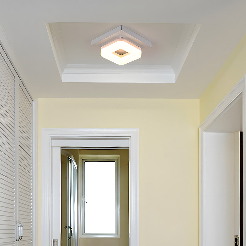 Luz de Techo LED Cuadrada Moderna de Acrílico para Pasillo 10