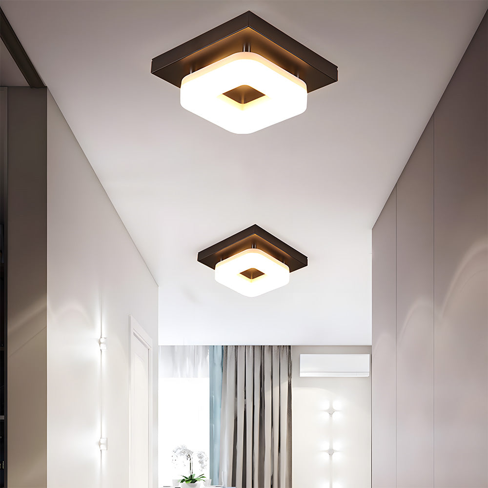 Luz de Techo LED Cuadrada Moderna de Acrílico para Pasillo 5