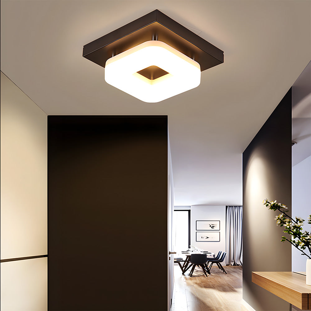 Luz de Techo LED Cuadrada Moderna de Acrílico para Pasillo 6