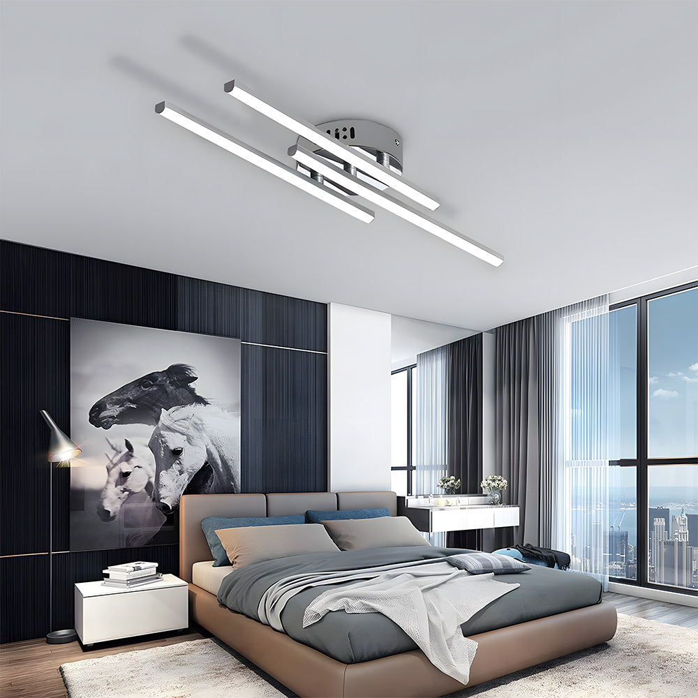 Luz de Techo LED de Diseño Moderno con Líneas Paralelas para Dormitorio 6