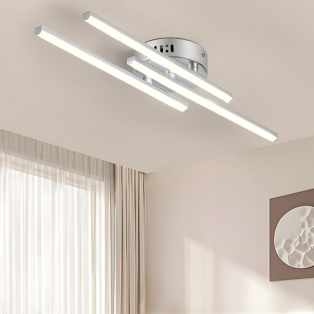 Luz de Techo LED de Diseño Moderno con Líneas Paralelas para Dormitorio 9