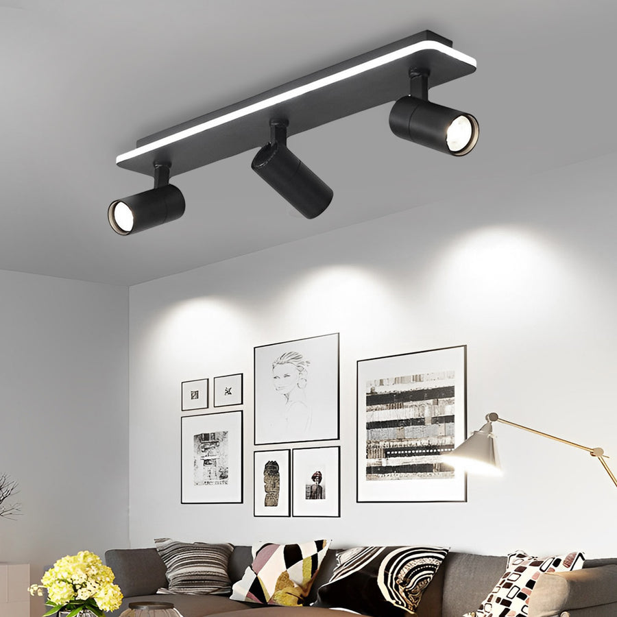 Luz de Techo Simple en Negro y Blanco para Cocina – Iluminación LED Eficiente 8