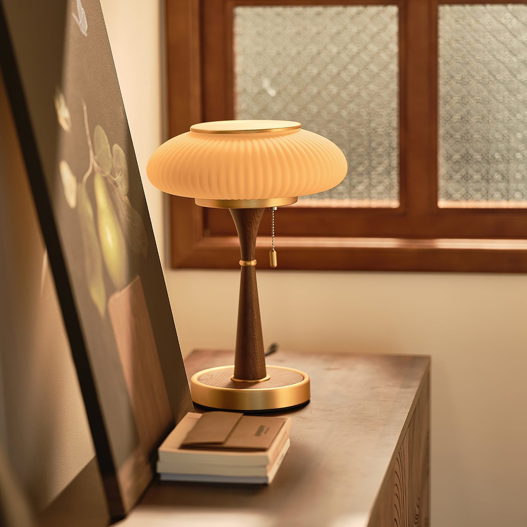 FungiLuz - Lámpara de Mesa con Diseño Natural y Sofisticado