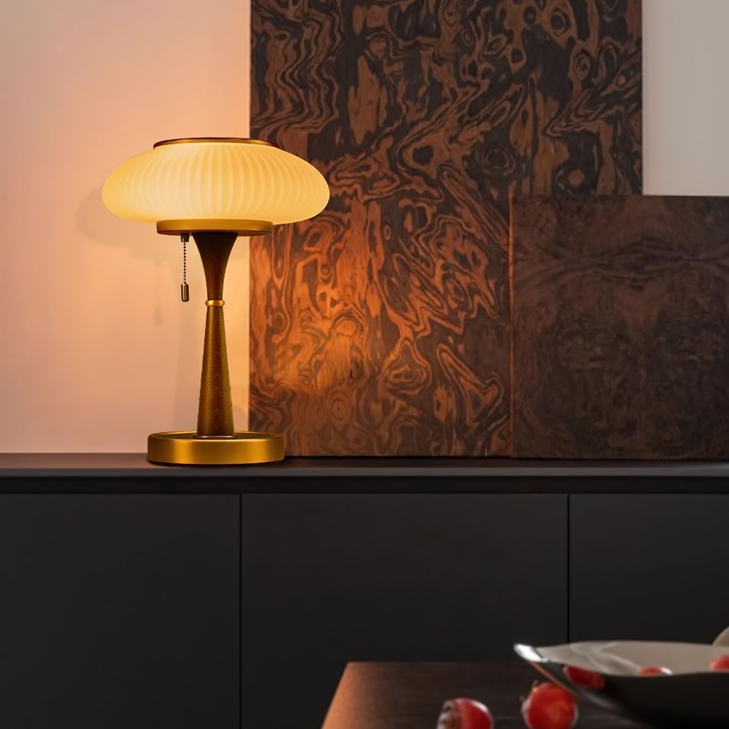 FungiLuz - Lámpara de Mesa con Diseño Natural y Sofisticado