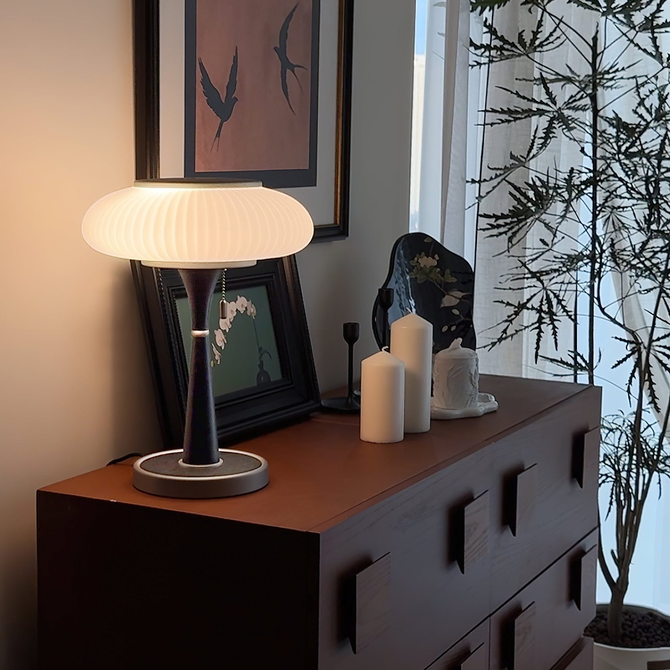 FungiLuz - Lámpara de Mesa con Diseño Natural y Sofisticado