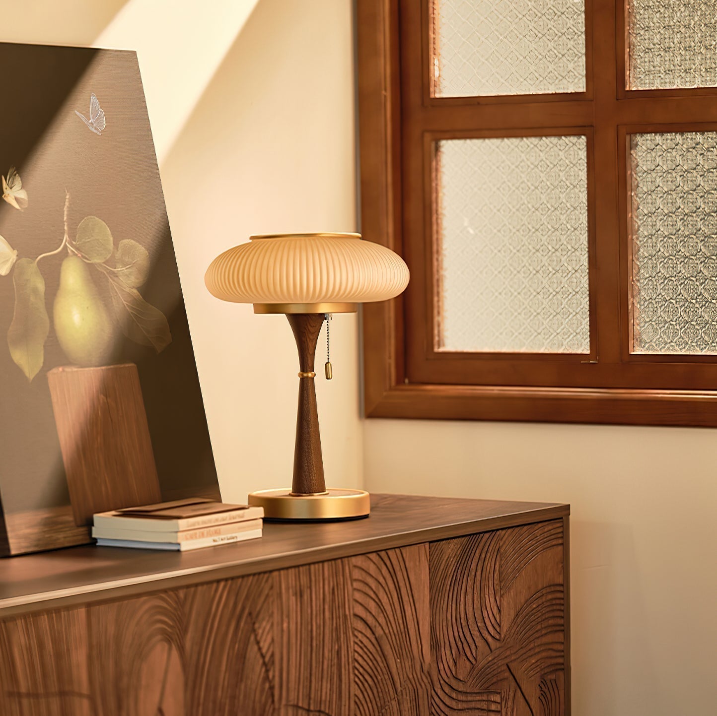 FungiLuz - Lámpara de Mesa con Diseño Natural y Sofisticado