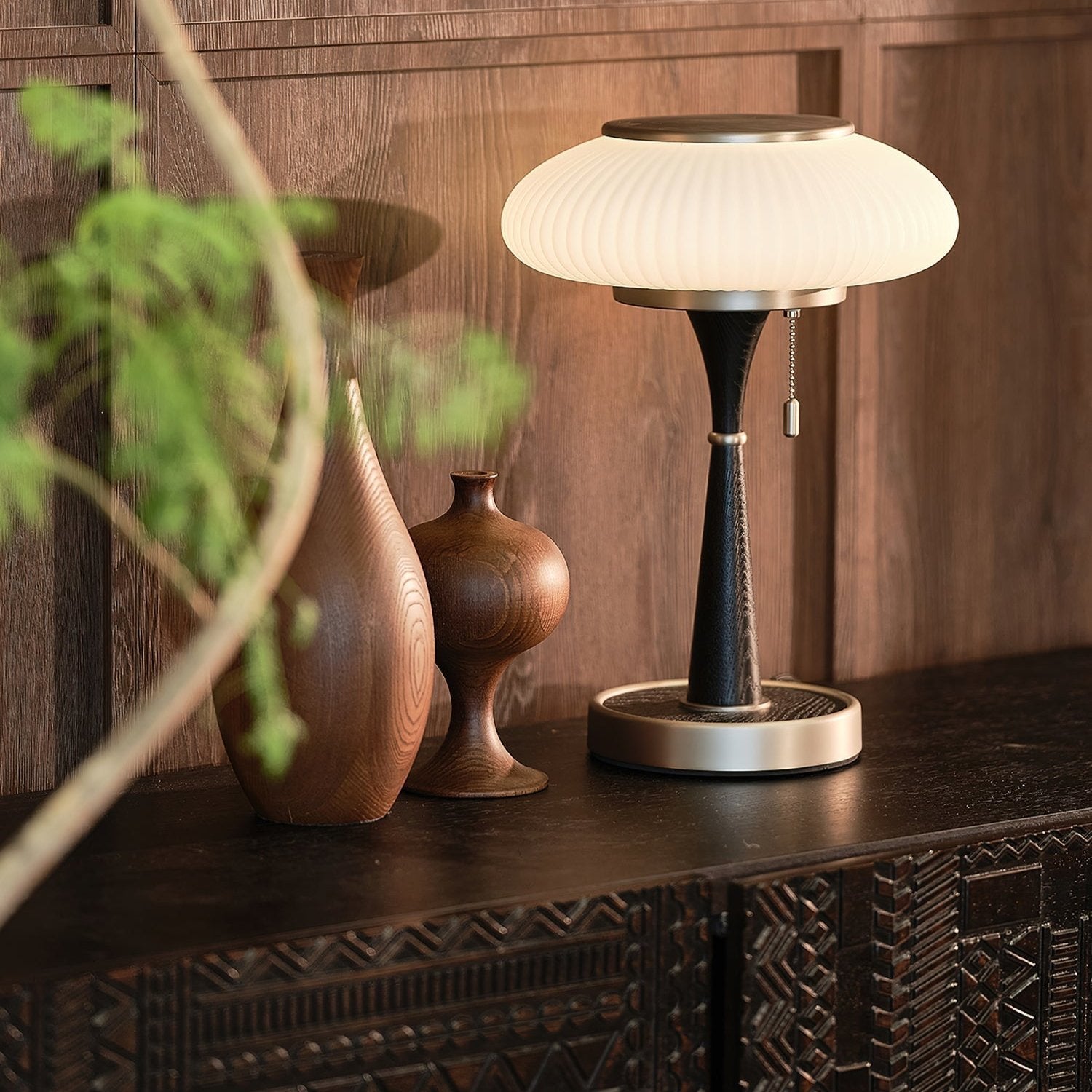 FungiLuz - Lámpara de Mesa con Diseño Natural y Sofisticado