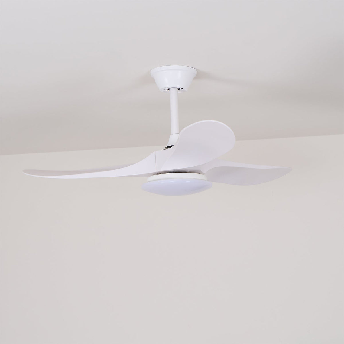 Ventilador de techo con luz Tilara en un salón natural – imagen 25