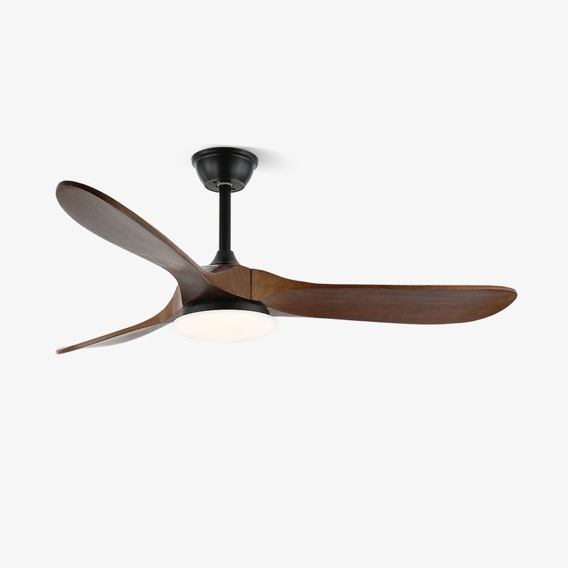Ventilador de techo con luz Tilara en un salón natural – imagen 27