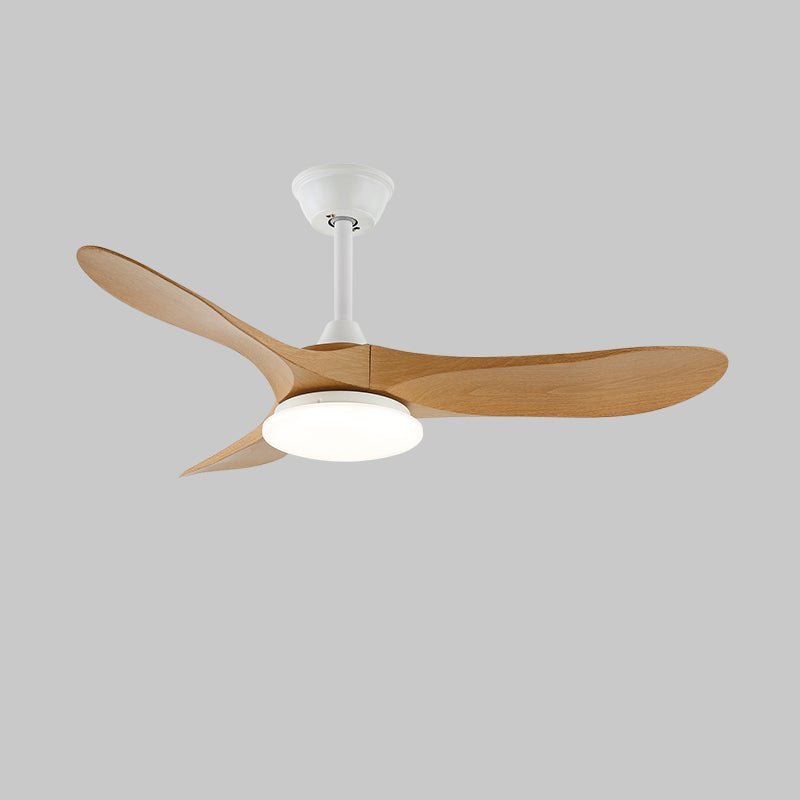 Ventilador de techo con luz Tilara en un salón natural – imagen 17
