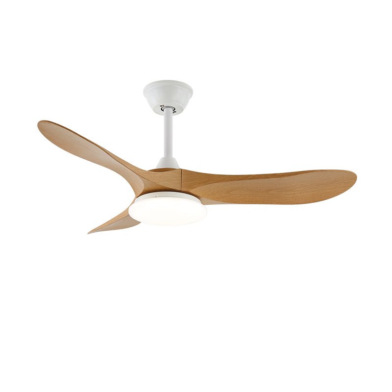 Ventilador de techo con luz Tilara en un salón natural – imagen 15