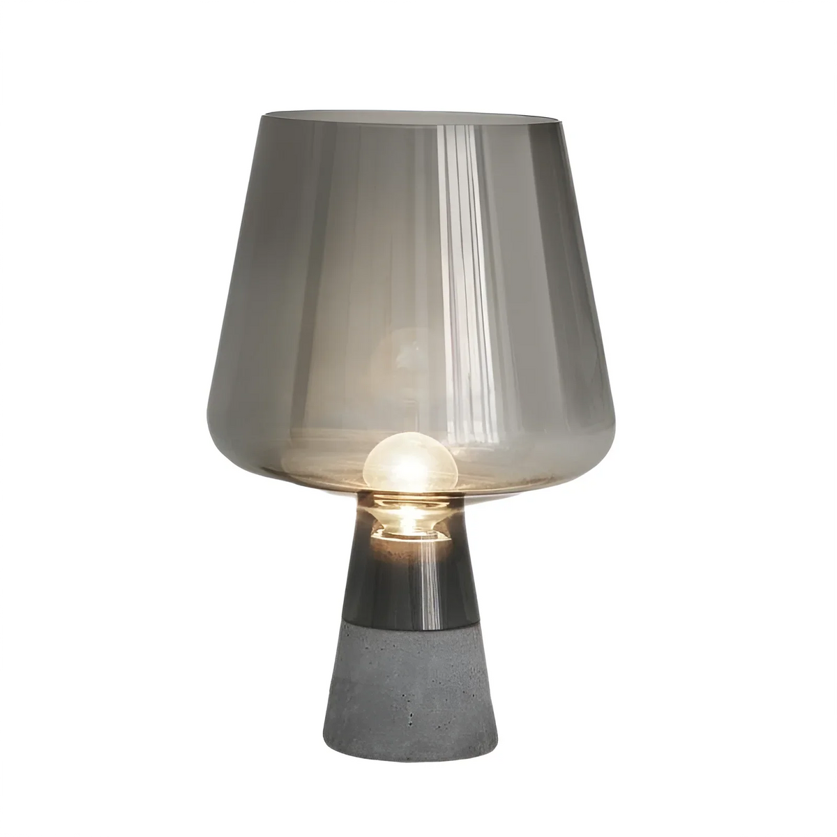 Lámpara de mesa de cristal y cemento Lavela – vista principal
