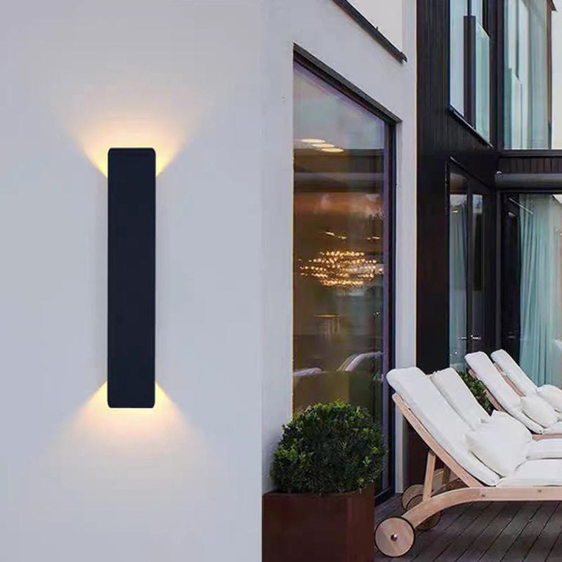 Aplique de pared exterior Ulinda en una fachada moderna – imagen 7