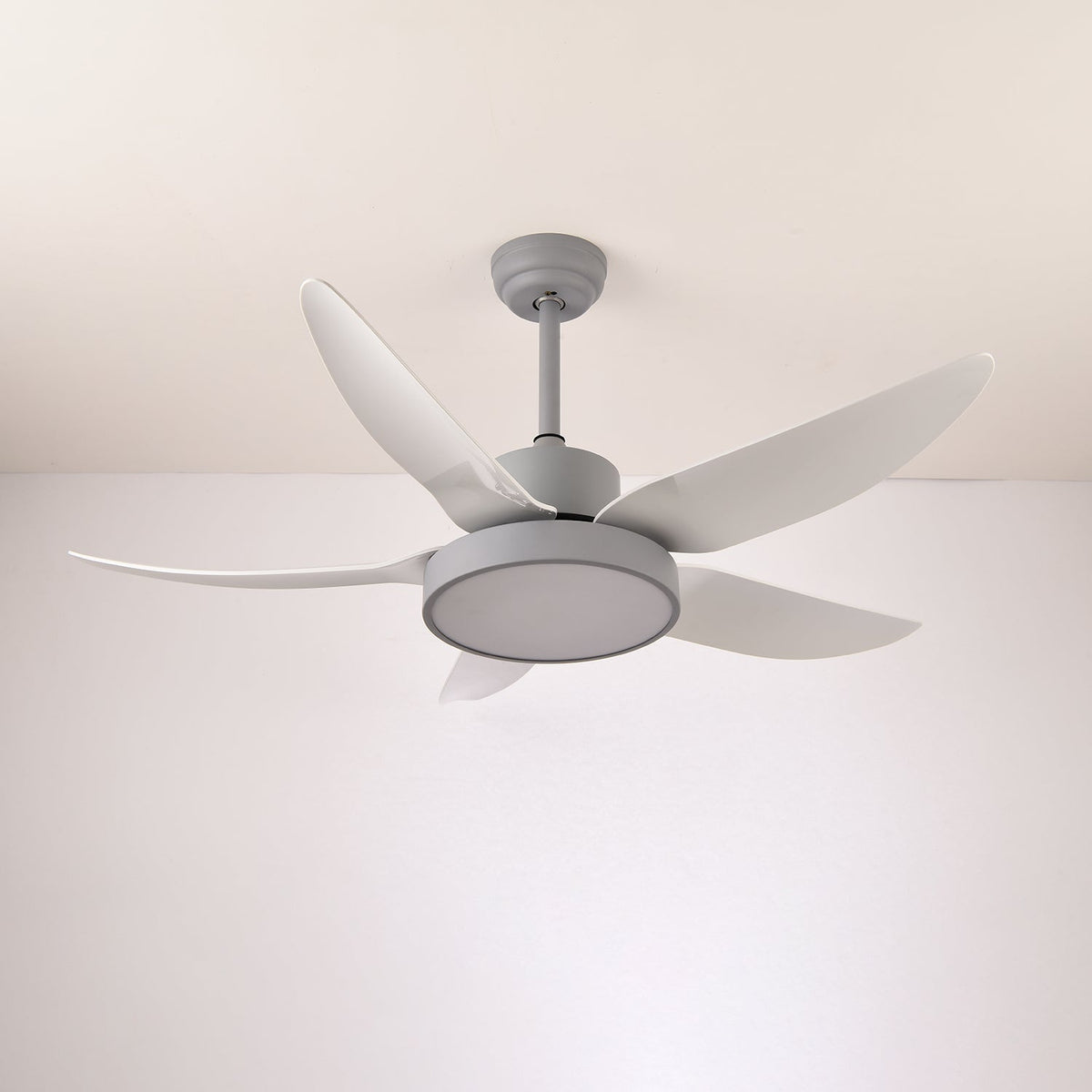 Ventilador de techo con luz Planeo en un salón moderno – imagen 16