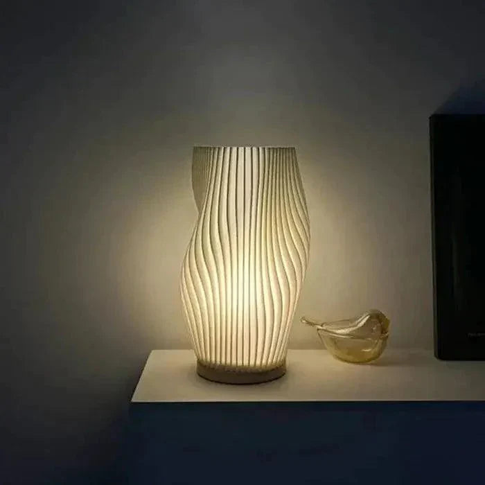 LuzOndina - Lámpara de Diseño Ondulado y Luz Regulable