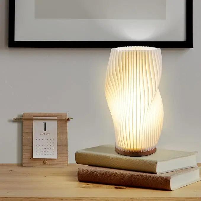 LuzOndina - Lámpara de Diseño Ondulado y Luz Regulable
