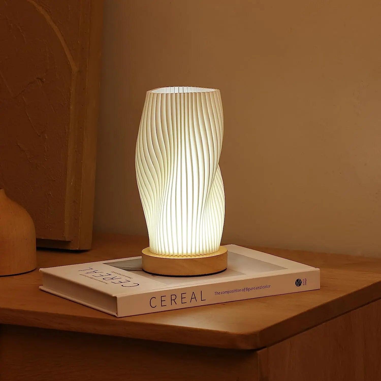 LuzOndina - Lámpara de Diseño Ondulado y Luz Regulable