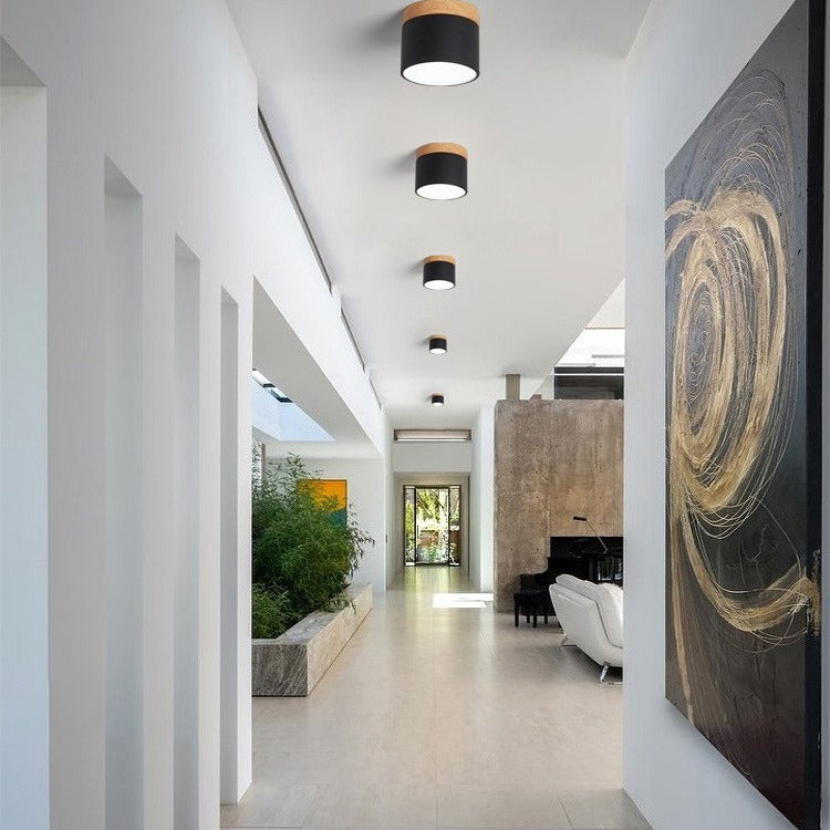BrisaTravertino - Lámpara de Techo LED Elegante y Moderna