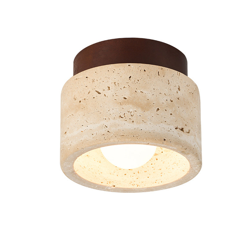 BrisaTravertino - Lámpara de Techo LED Elegante y Moderna