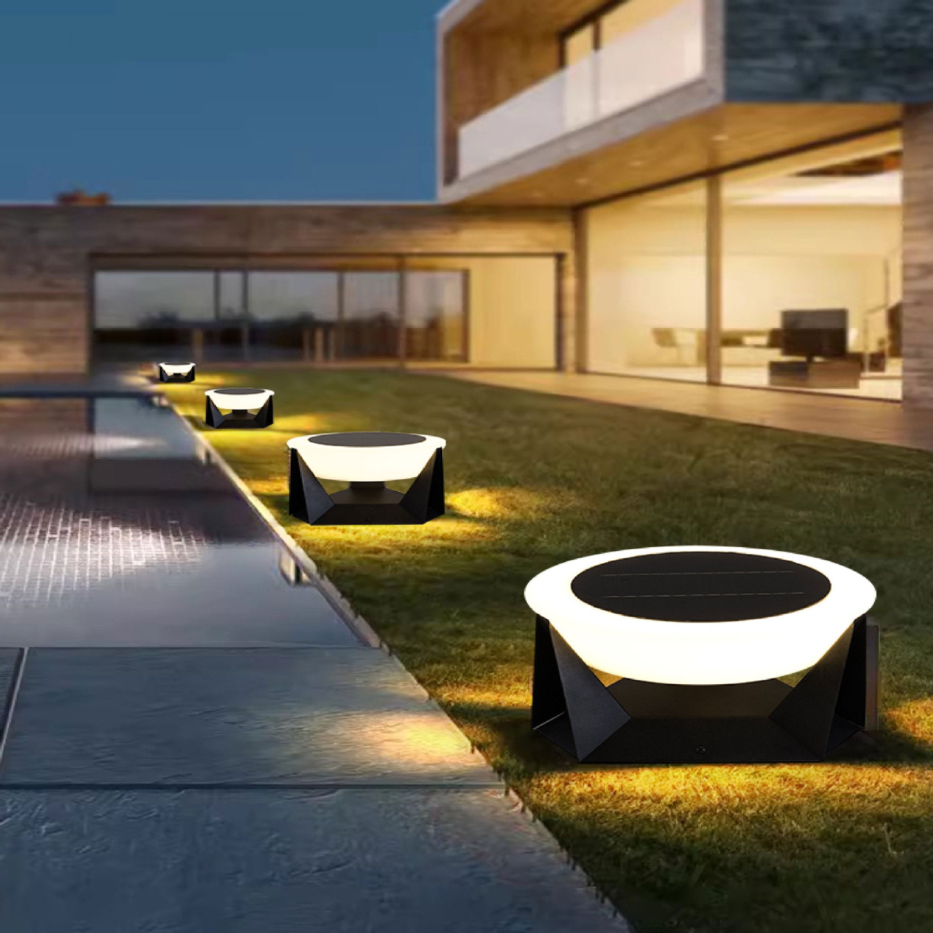 Solaris – Lámpara Solar de Jardín LED, Resistente y Decorativa