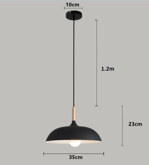 RobleLuz - Lámpara de Techo de Madera Natural Escandinava Astroclaro