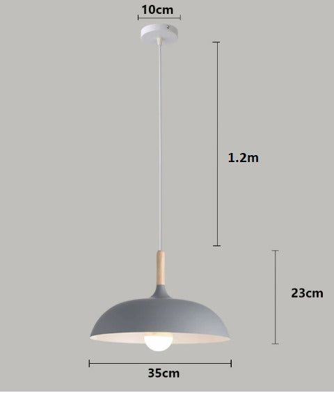 RobleLuz - Lámpara de Techo de Madera Natural Escandinava Astroclaro