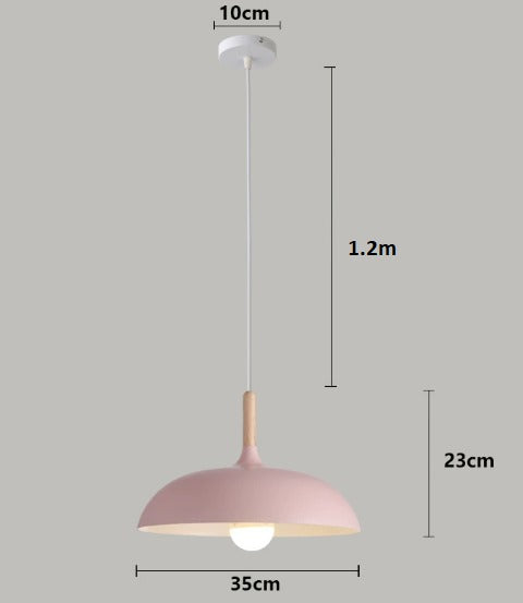 RobleLuz - Lámpara de Techo de Madera Natural Escandinava Astroclaro