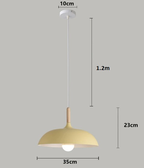 RobleLuz - Lámpara de Techo de Madera Natural Escandinava Astroclaro